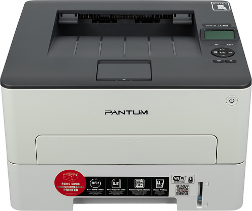 Принтер лазерный Pantum P3010DW A4 Duplex WiFi белый фото 3