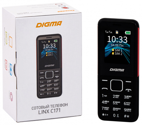 Мобильный телефон Digma C171 Linx 32Mb черный моноблок 2Sim 1.77" 128x160 0.08Mpix GSM900/1800 FM microSD max16Gb фото 12