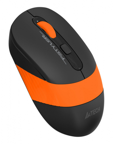 Мышь A4Tech Fstyler FG10S черный/оранжевый оптическая (2000dpi) silent беспроводная USB для ноутбука (4but) фото 5