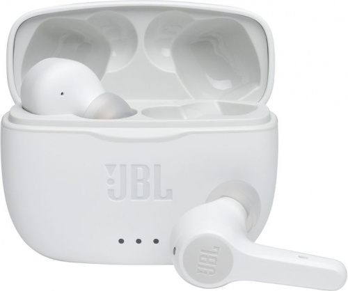 Гарнитура вкладыши JBL T215 TWS белый беспроводные bluetooth в ушной раковине (JBLT215TWSWHT)