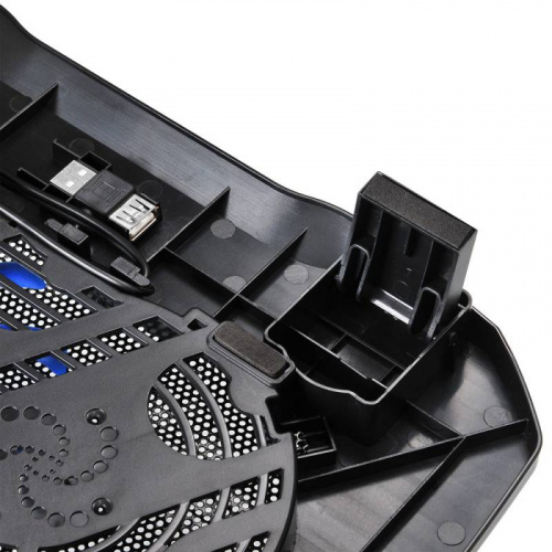 Подставка для ноутбука Buro BU-LCP156-B114 15.6" 357x265x33мм 1xUSB 1x 140ммFAN 345г металлическая сетка/пластик черный фото 5