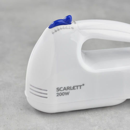 Миксер ручной Scarlett SC-HM40S03 200Вт белый/синий фото 8