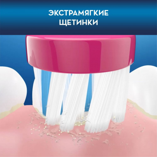 Зубная щетка электрическая Oral-B Kids Frozen синий/розовый фото 8