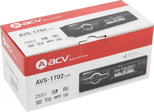 Автомагнитола ACV AVS-1702W 1DIN 4x25Вт (32004) фото 7