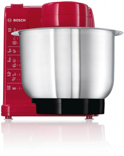 Кухонная машина Bosch MUM44R1 планетар.вращ. 500Вт красный