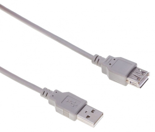 Кабель Buro USB A(m) USB A(f) 3м (BHP RET USB_AF30) серый (блистер) фото 5