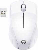Мышь HP Wireless 220 белый оптическая (1200dpi) беспроводная USB для ноутбука (2but)