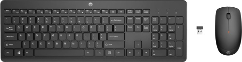 Клавиатура + мышь HP Combo 230 клав:черный мышь:черный USB беспроводная
