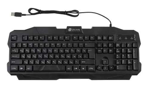Клавиатура Оклик 757G MADNESS черный USB for gamer LED фото 9
