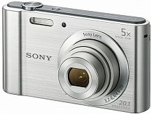 Фотоаппарат Sony Cyber-shot DSC-W800 серебристый 20.1Mpix Zoom5x 2.7" 720p 29Mb MS Pro/SDXC Super HAD CCD 1x2.3 IS el 5minF 30fr/s/NP-BN