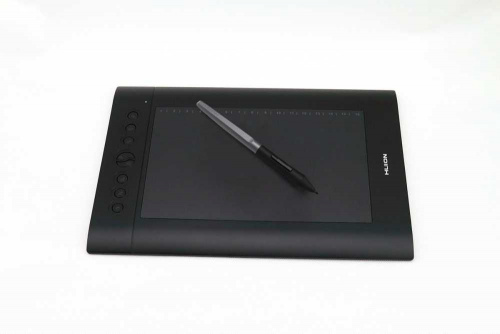 Графический планшет Huion H610PRO V2 USB черный фото 10