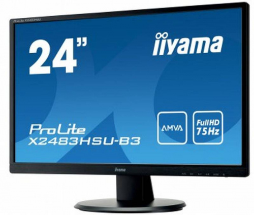 Монитор Iiyama 24" ProLite B2483HS-B3 черный TN LED 1ms 16:9 M/M матовая HAS Pivot 1000:1 250cd 170гр/160гр 1920x1080 D-Sub DisplayPort FHD 5.1кг фото 4