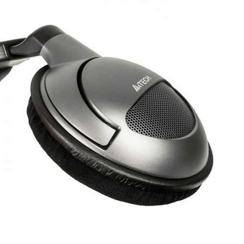 Наушники с микрофоном A4Tech HS-800 серебристый 2.2м мониторные оголовье фото 8