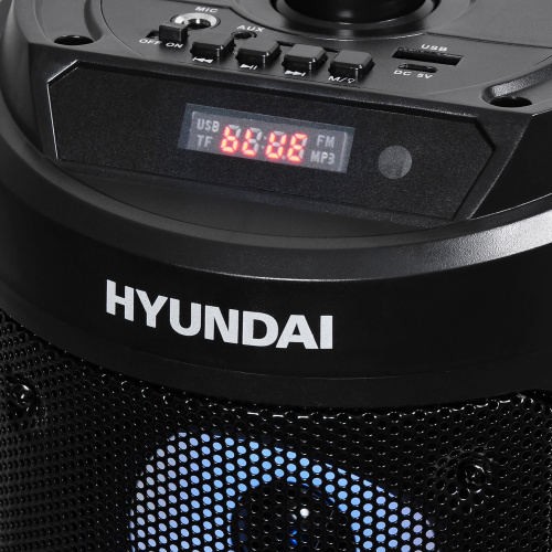 Минисистема Hyundai H-MC150 черный 50Вт FM USB BT SD/MMC фото 5