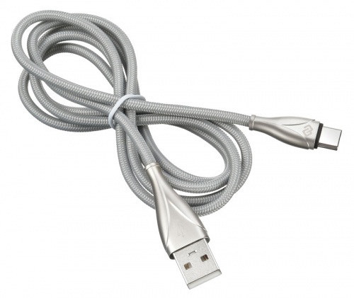 Кабель Digma USB A(m) USB Type-C (m) 1.2м серебристый фото 5