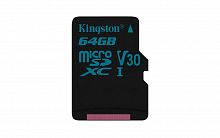 Флеш карта microSDXC 64Gb Class10 Kingston SDCG2/64GBSP Canvas Go w/o adapter