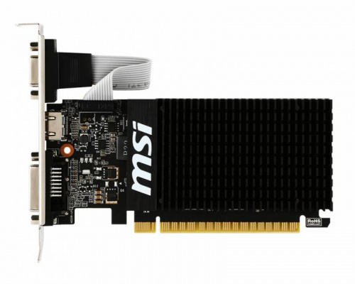 Видеокарта MSI PCI-E GT 710 1GD3H LP NVIDIA GeForce GT 710 1024Mb 64 DDR3 954/1600 DVIx1 HDMIx1 CRTx1 HDCP Ret low profile фото 2