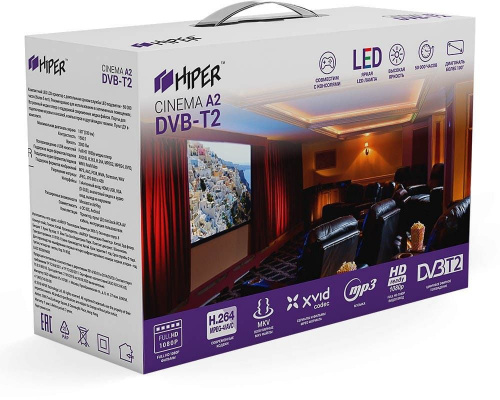 Проектор Hiper Cinema A2 LCD 2000Lm (800x480) 1500:1 ресурс лампы:50000часов 1xUSB typeA 1xHDMI 0.95кг фото 3
