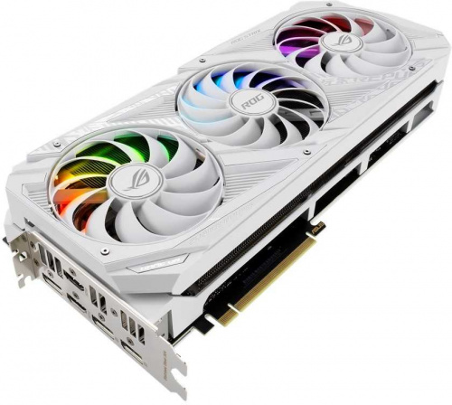 Видеокарта Asus PCI-E 4.0 ROG-STRIX-RTX3070-O8G-WHITE NVIDIA GeForce RTX 3070 8192Mb 256 GDDR6 1905/14000/HDMIx2/DPx3/HDCP Ret фото 11