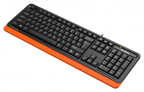 Клавиатура A4Tech Fstyler FKS10 черный/оранжевый USB фото 6