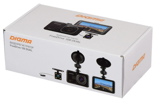 Видеорегистратор Digma FreeDrive 108 DUAL черный 1.3Mpix 1080x1920 1080p 140гр. GP2248 фото 4