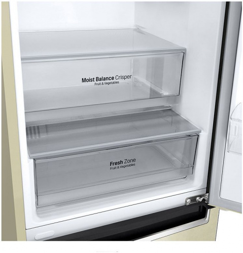 Холодильник LG GA-B509MEQZ бежевый (двухкамерный) фото 2
