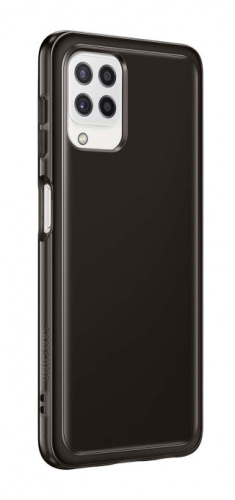 Чехол (клип-кейс) Samsung для Samsung Galaxy A22 Soft Clear Cover черный (EF-QA225TBEGRU) фото 2