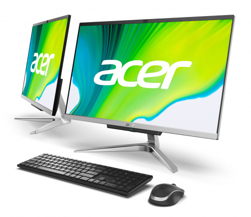 Моноблок Acer Aspire C24-963 23.8" Full HD i3 1005G1 (1.2) 8Gb SSD256Gb UHDG Endless GbitEth WiFi BT 65W клавиатура мышь Cam серебристый 1920x1080 фото 8