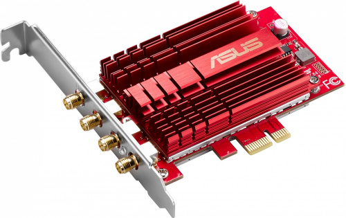 Сетевой адаптер WiFi Asus PCE-AC88 AC3100 PCI Express x1 (ант.внеш.съем) 4ант. (упак.:1шт) фото 3