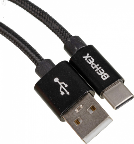 Кабель USB (m)-USB Type-C (m) 3м черный фото 2