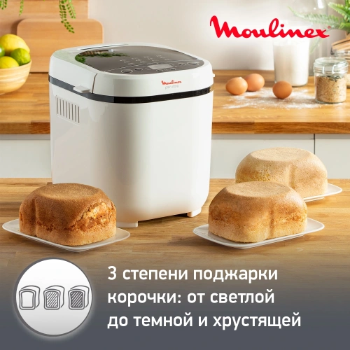 Хлебопечь Moulinex OW210 650Вт белый фото 6