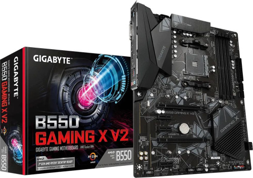 Материнская плата Gigabyte B550 GAMING X V2 Soc-AM4 AMD B550 4xDDR4 ATX AC`97 8ch(7.1) GbLAN RAID+DVI+HDMI фото 3