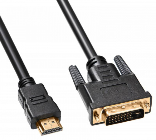 Кабель Buro HDMI (m) DVI-D (m) 5м (HDMI-19M-DVI-D-5M) феррит.кольца черный фото 3