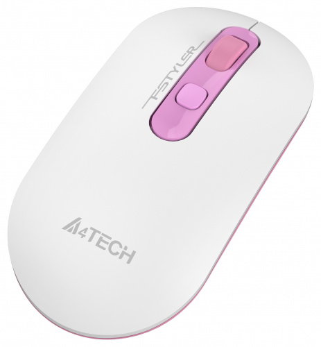 Мышь A4Tech Fstyler FG20S Sakura белый/розовый оптическая (2000dpi) silent беспроводная USB для ноутбука (4but) фото 7