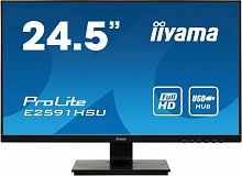 Монитор Iiyama 25" ProLite E2591HSU-B1 черный TN LED 1ms 16:9 HDMI M/M матовая 1000:1 250cd 170гр/160гр 1920x1080 D-Sub DisplayPort FHD USB 4.4кг