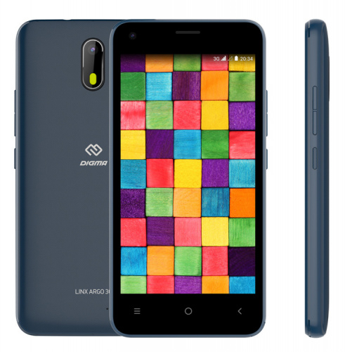 Смартфон Digma LINX Argo 3G 8Gb 512Mb синий моноблок 3G 2Sim 4.5" 480x854 Android Go 2Mpix 802.11bgn GPS GSM900/1800 GSM1900 TouchSc MP3 FM microSDHC max32Gb фото 4
