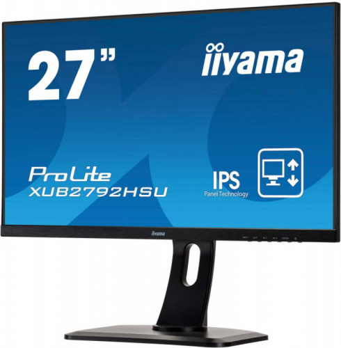 Монитор Iiyama 27" ProLite XUB2792HSU-B1 черный IPS LED 4ms 16:9 HDMI M/M матовая HAS Pivot 1000:1 250cd 178гр/178гр 1920x1080 D-Sub DisplayPort FHD USB 6.8кг фото 11