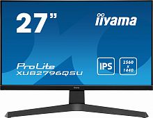Монитор Iiyama 27" XUB2796QSU-B1 черный IPS LED 1ms 16:9 HDMI M/M матовая HAS Pivot 250cd 178гр/178гр 2560x1440 DisplayPort Ultra HD 2K (1440p) USB 5.4кг