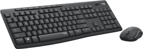 Клавиатура + мышь Logitech MK295 Silent Wireless Combo клав:черный мышь:черный USB беспроводная фото 2