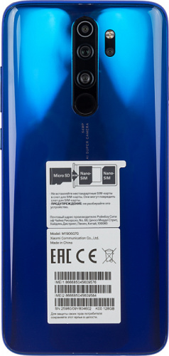 Смартфон Xiaomi Redmi Note 8 Pro 128Gb 6Gb синий моноблок 3G 4G 2Sim 6.53" 1080x2340 Android 9.0 64Mpix 802.11 a/b/g/n/ac NFC GPS GSM900/1800 GSM1900 MP3 FM A-GPS microSD max256Gb фото 4