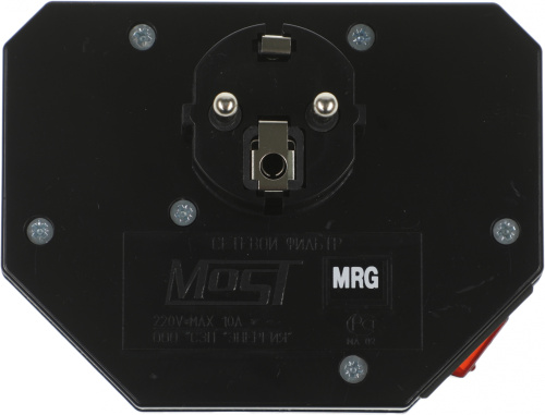 Сетевой фильтр Most MRG (3 розетки) черный (коробка) фото 4