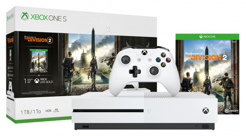 Игровая консоль Microsoft Xbox One S 234-00882 белый в комплекте: игра: Tom Clancys The Division 2 фото 4