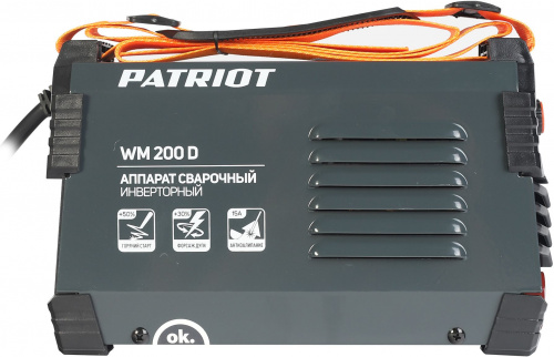 Сварочный аппарат Patriot WM200D инвертор ММА 9.1кВт фото 3