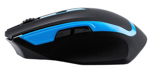 Мышь Оклик 630LW черный/голубой оптическая (1600dpi) беспроводная USB для ноутбука (6but) фото 4