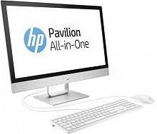 Моноблок HP Pavilion 24-r028ur 23.8" Full HD P G4560T (2.9)/4Gb/1Tb 7.2k/HDG610/DVDRW/Windows 10/GbitEth/клавиатура/мышь/Cam/белый 1920x1080