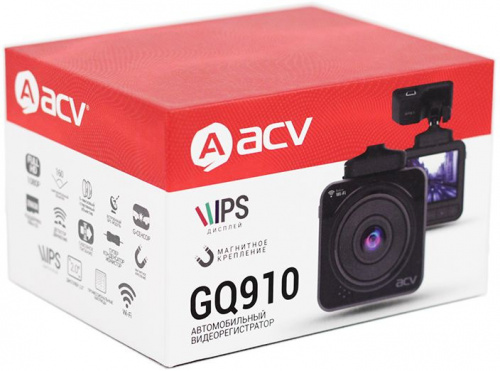 Видеорегистратор ACV GQ910 черный 12Mpix 1080x1920 1080p 160гр. GPS NT96672 фото 7