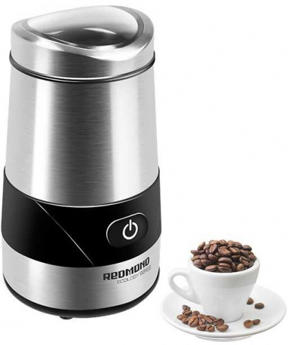 Кофемолка Redmond RCG-M1606 150Вт сист.помол.:ротац.нож вместим.:60гр серебристый фото 4