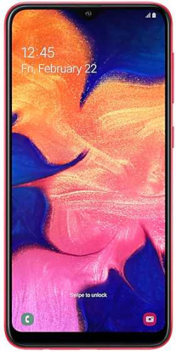 Смартфон Samsung SM-A105F Galaxy A10 32Gb 2Gb красный моноблок 3G 4G 2Sim 6.2" 720x1520 Android 9 13Mpix 802.11 b/g/n GPS GSM900/1800 GSM1900 TouchSc MP3 microSD max512Gb