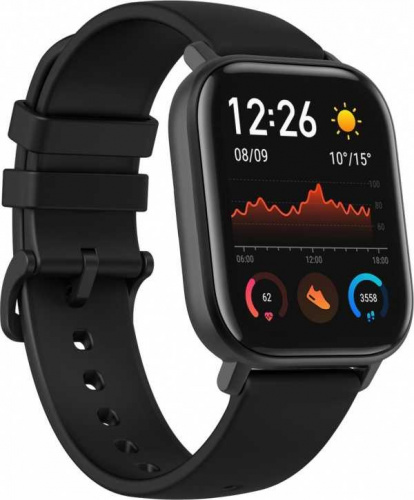 Смарт-часы Amazfit GTS 1.65" AMOLED черный фото 5