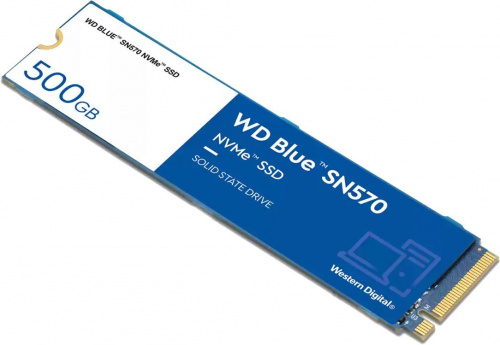 Накопитель SSD WD Original PCI-E x4 500Gb WDS500G3B0C Blue SN570 M.2 2280 фото 3